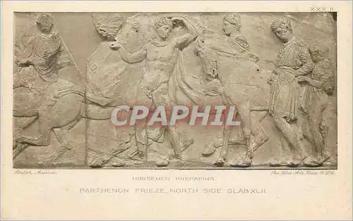 Ansichtskarte AK Horsement prepaping parthenon frieze south side slabs II