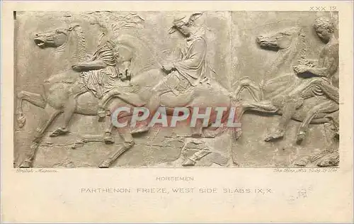 Ansichtskarte AK Horsement parthenon frieze south side slabs IX X