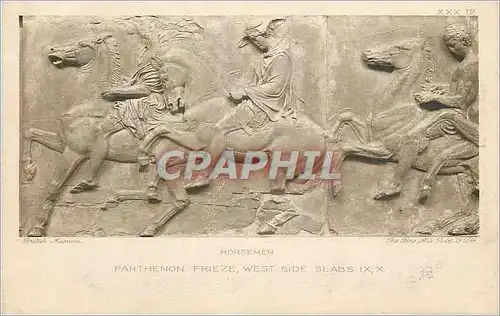 Cartes postales Horsement parthenon frieze south side slabs IX X