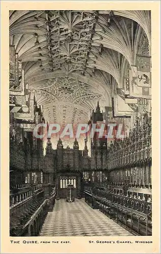 Cartes postales The quire from the east st george's chapel windsor
