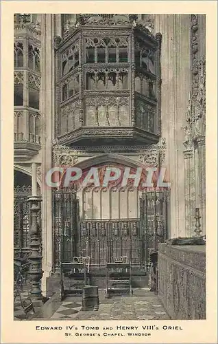 Cartes postales Edward IVs tomb and henry VIIIes oriel st george's chapel windson