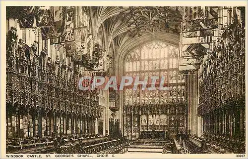 Cartes postales Windsor castle st george's chapel choir