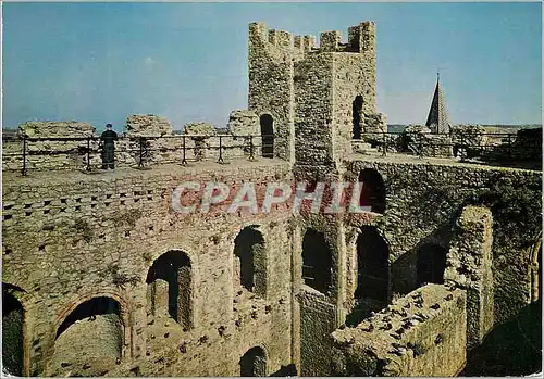 Moderne Karte Rochester castle kent interior of keep