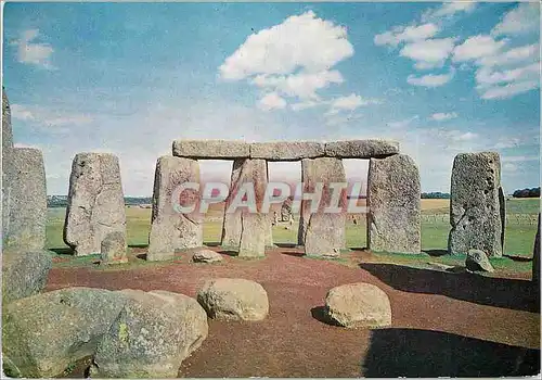 Moderne Karte Stonehenge wiltshire view lookiog east
