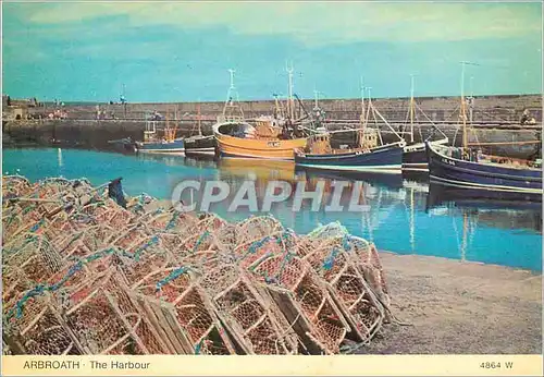 Moderne Karte Arbroath the harbour Bateaux