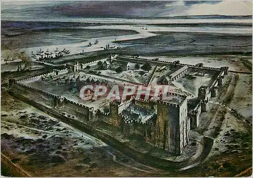 Cartes postales moderne Portcherster castle hampshire the castle as it might have appeared in the early fifteenth centur