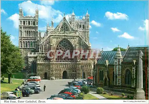 Cartes postales moderne West front exeter cathedral devon