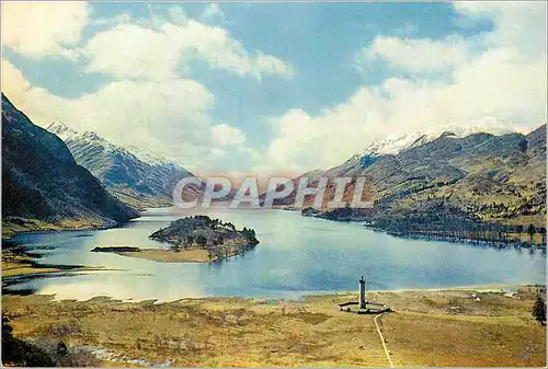 Cartes postales moderne Loch shiel and the monument to the 45 rebellion