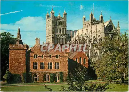 Cartes postales moderne Exeter Cathedral The East End And Bishops Palace