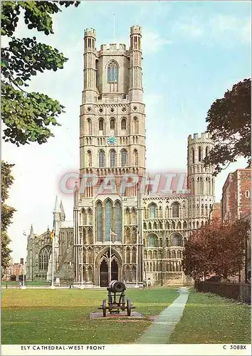 Moderne Karte Ely Cathedral West Front