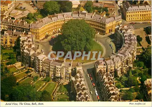 Moderne Karte Aerial View The Circus Bath Avon
