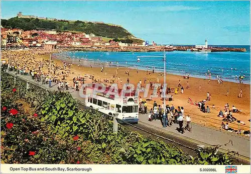 Cartes postales moderne Open Top Bus and South Bay Scarborough