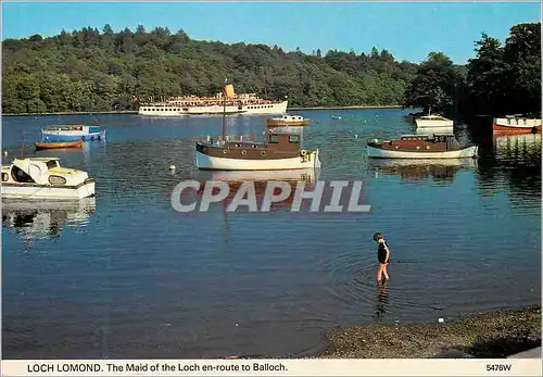 Cartes postales moderne Loch Lomond The Maid of the Loch en Route to Balloch