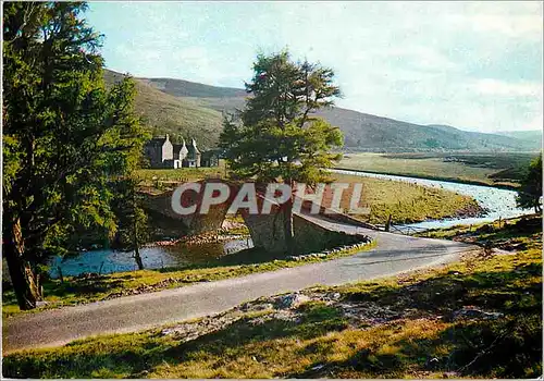 Moderne Karte Goirashiel Bridge Glen Gairn Aberdeenshire