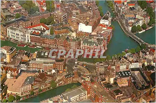 Ansichtskarte AK Amsterdam Holland Vue aerienne de la Tour de la Monnaie et de la Place de la Monnaie