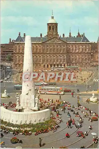 Ansichtskarte AK Amsterdam Holland Le Monument National le coeur de la capitale et le Palais Royal sur le Dam