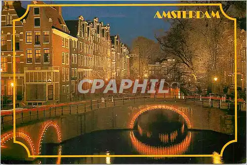 Ansichtskarte AK Amsterdam Aussi le soir les canaux d'Amsterdam offrent un beau spectacle