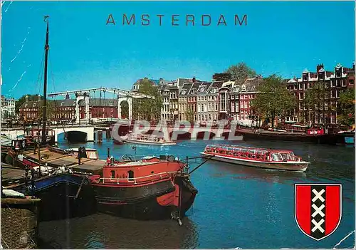 Cartes postales Amsterdam Bateau