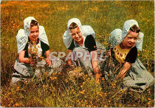 Cartes postales moderne Zeeland Klederdrachten