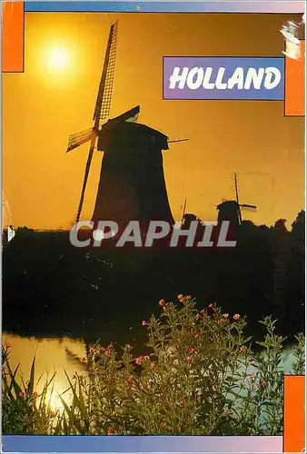 Cartes postales moderne Schermerhorn Holland Moulin a vent