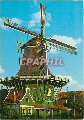 Moderne Karte Zaandijk De Bleke Dood Funtion Corn mill Type Octagonal mill with a reefling stage Moulin a vent