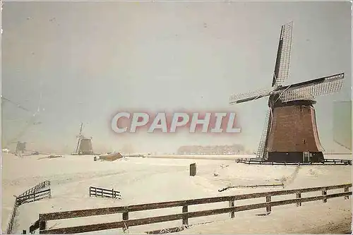 Cartes postales moderne Schermerhorn Holland Moulin a vent