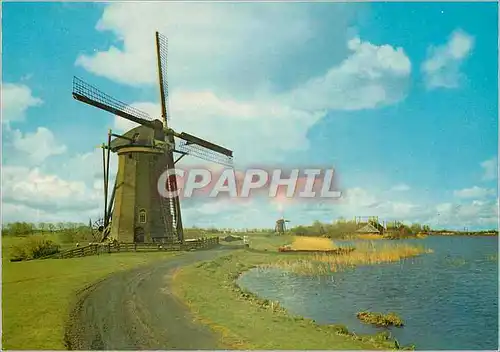 Moderne Karte Holland Moulin a vent