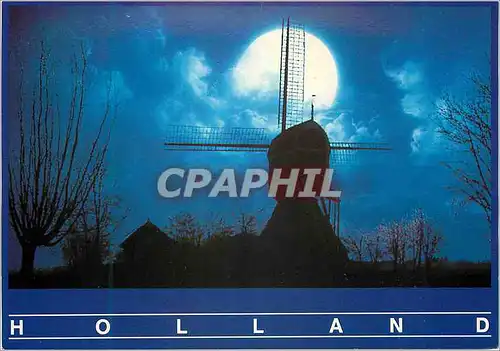 Moderne Karte Holland Molenland Moulin a vent