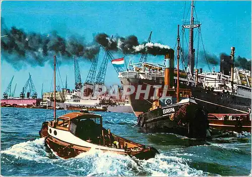Cartes postales moderne Rotterdam Holland Havengezicht Bateaux Europa