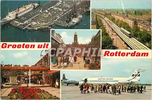 Cartes postales moderne Groeten uit Rotterdam Avion Aviation