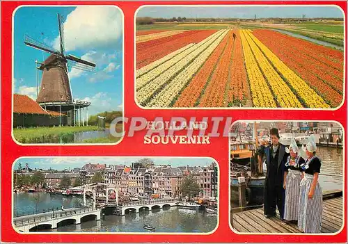 Moderne Karte Holland Souvenir