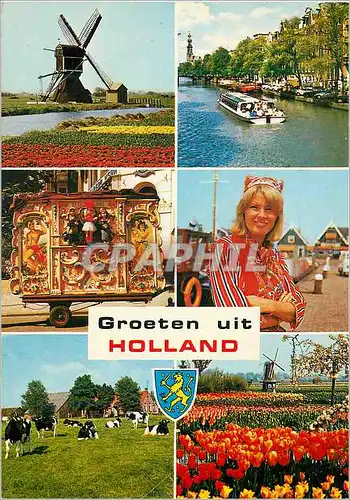 Moderne Karte Groeten uit Holland