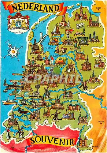 Moderne Karte Holland