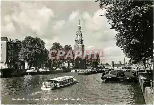 Moderne Karte Amsterdam Oude Schans met Montelbaanstoren