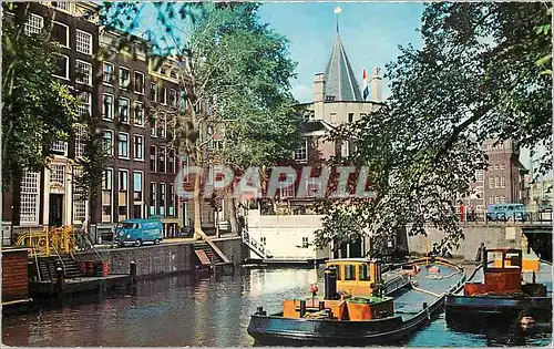 Cartes postales moderne Old Amsterdam Geldersekade with Schelerstoren