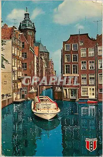 Cartes postales moderne Amsterdam La petite ecluse