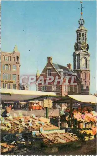 Cartes postales moderne De Munt met bloomenmarkt Amsterdam