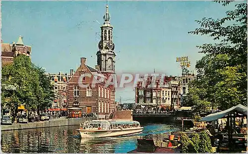 Cartes postales moderne Amsterdam La tour la monnale