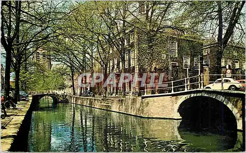 Cartes postales moderne Delft Oude Delft met Meisjeshuis