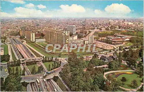 Cartes postales moderne Rotterdam Panorama met Dijkzigt Ziekenhuis