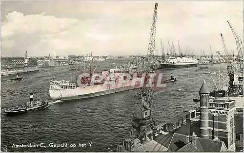 Moderne Karte Amsterdam C Gezicht op het Y Bateaux