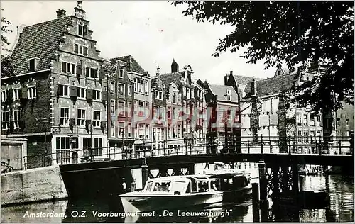 Moderne Karte Amsterdam O Z Voorburgwal met De Leeuwenburgh