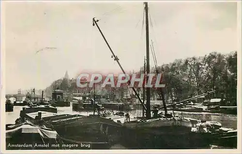 Cartes postales moderne Amsterdam Amstel met magere brug