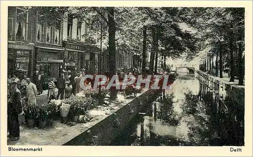 Moderne Karte Bloemenmarkt Delft