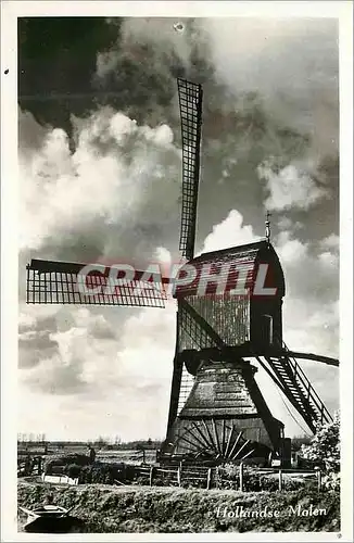 Moderne Karte Hollandse Molen Moulin a vent