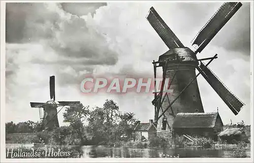 Moderne Karte Hollandse Molens Moulin a vent