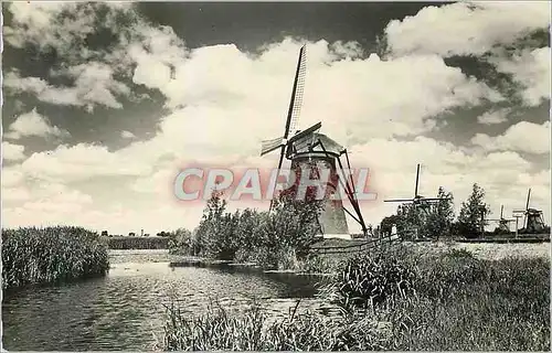 Moderne Karte Dutch Windmill Moulin a vent