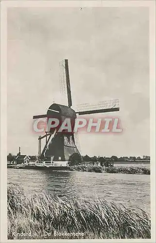 Moderne Karte Kinderdijk De Blokkensche Moulin a vent