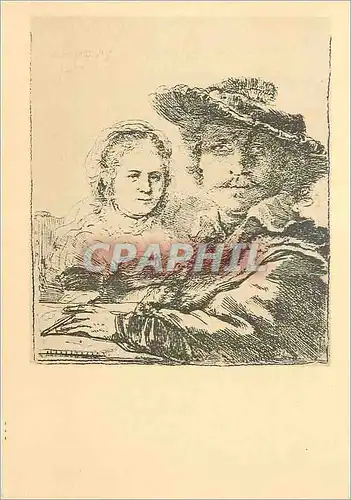 Ansichtskarte AK Rembrandt em Saskia Rembrandt