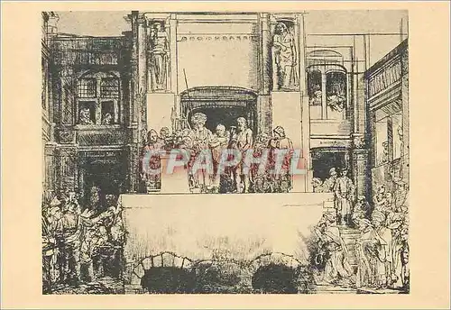 Cartes postales moderne Christus aan het volk vertoond Ecce Homo Se staas Rembrandt